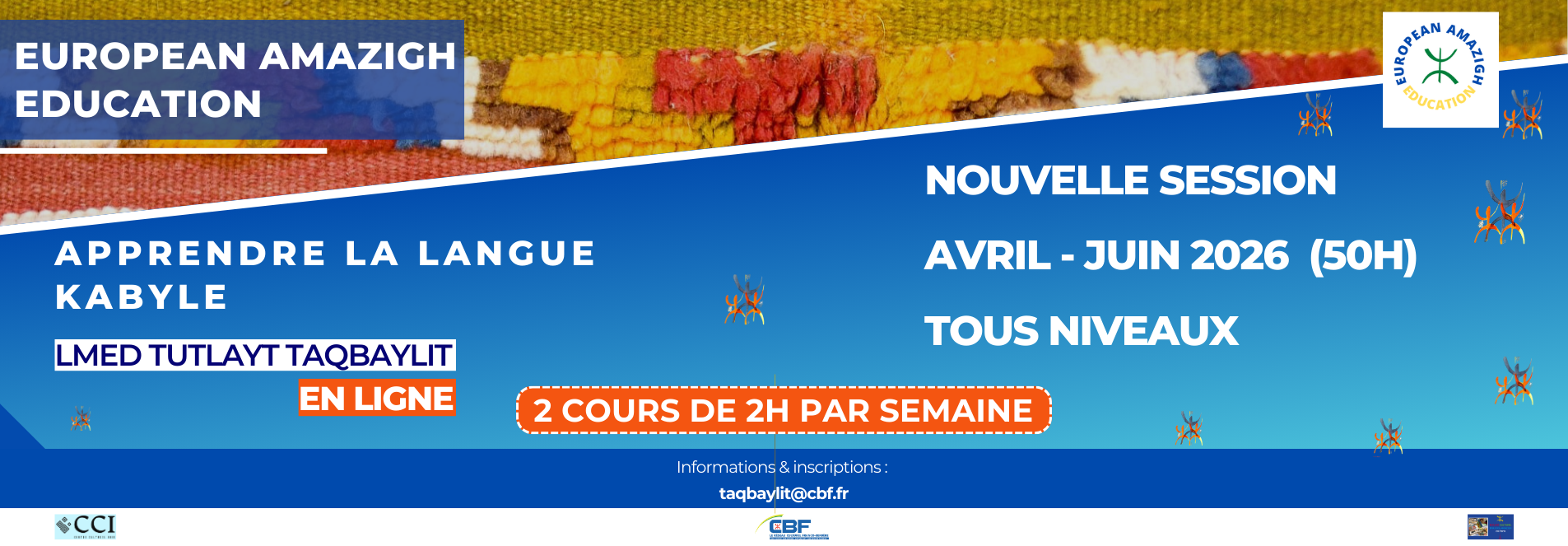 Nouvelle session de cours de langue kabyle en ligne (Avril – Juin 2026)